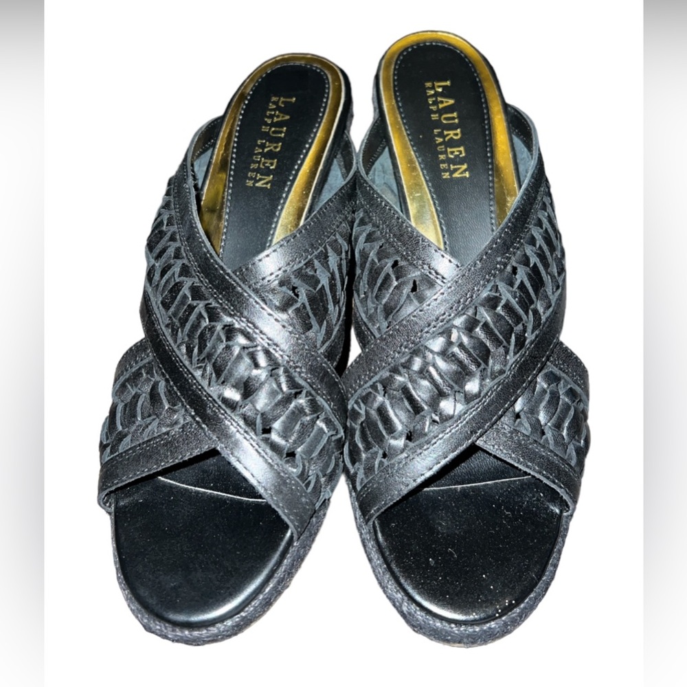 Ralph Lauren Giana Wedge Slip On Sandal